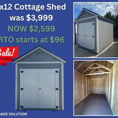 8x12 Cottage Shed