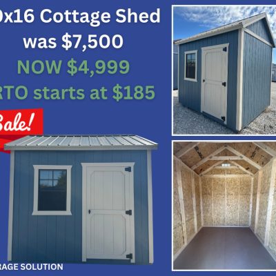 10x16 Cottage Shed