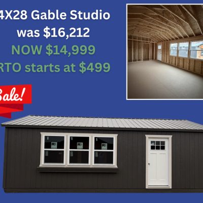 14x28 Gable Studio