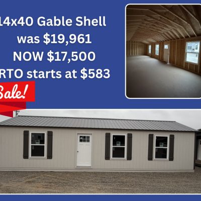 14x40 Gable Shell