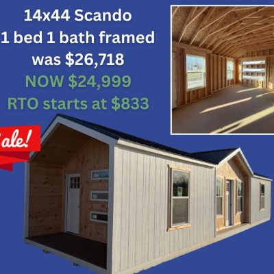 14x44 Scando 1 Bed 1 Bath Framed